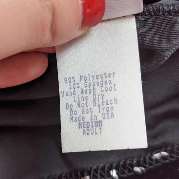 🚫 SOLD 🚫90s black velvet splatter paint crop top - Picture 6 of 6